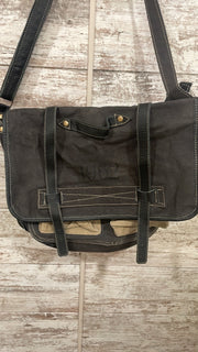 BROWN/TAN MESSENGER BAG $120