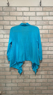 TURQUOISE OPEN CARDIGAN $99
