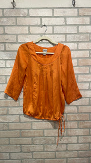 ORANGE LONG SLEEVE BLOUSE $69