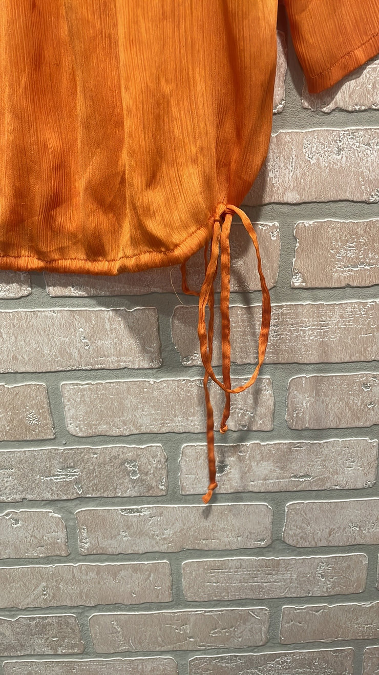 ORANGE LONG SLEEVE BLOUSE $69