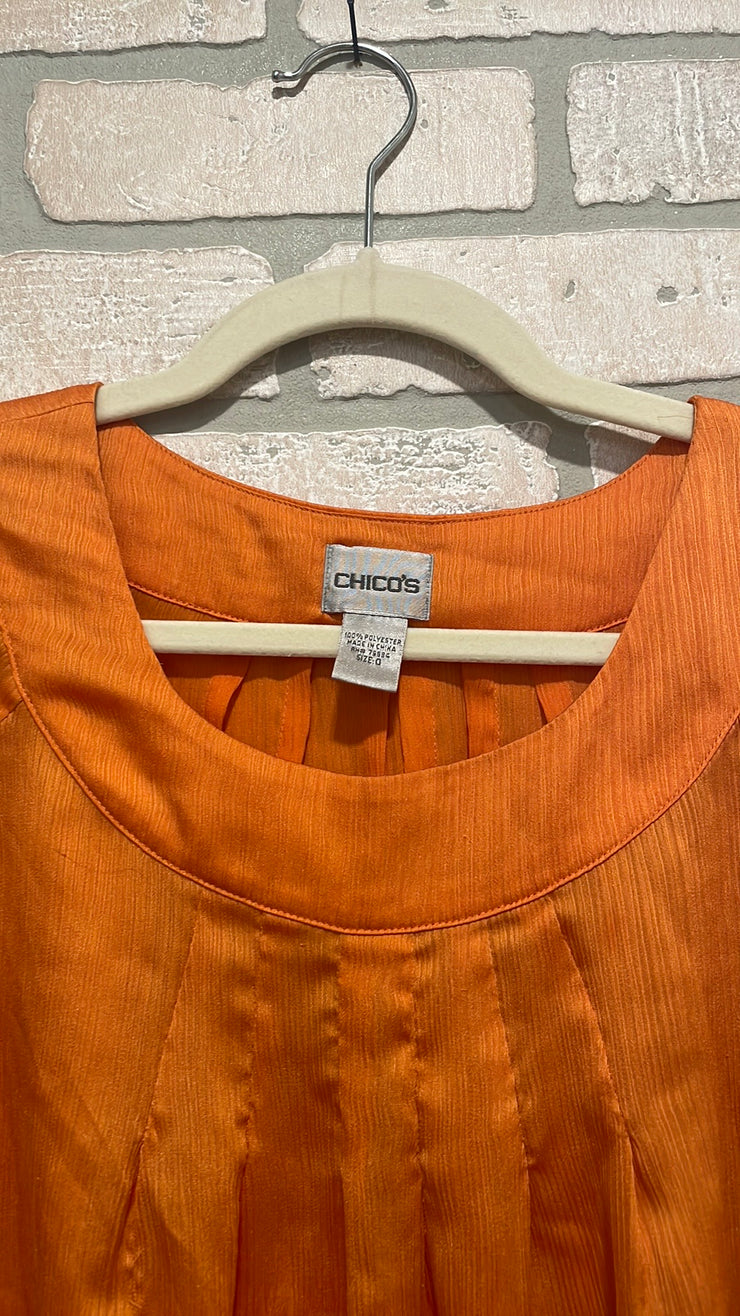 ORANGE LONG SLEEVE BLOUSE $69
