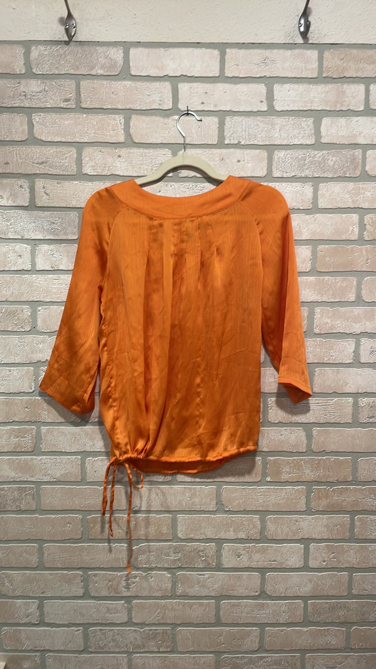 ORANGE LONG SLEEVE BLOUSE $69
