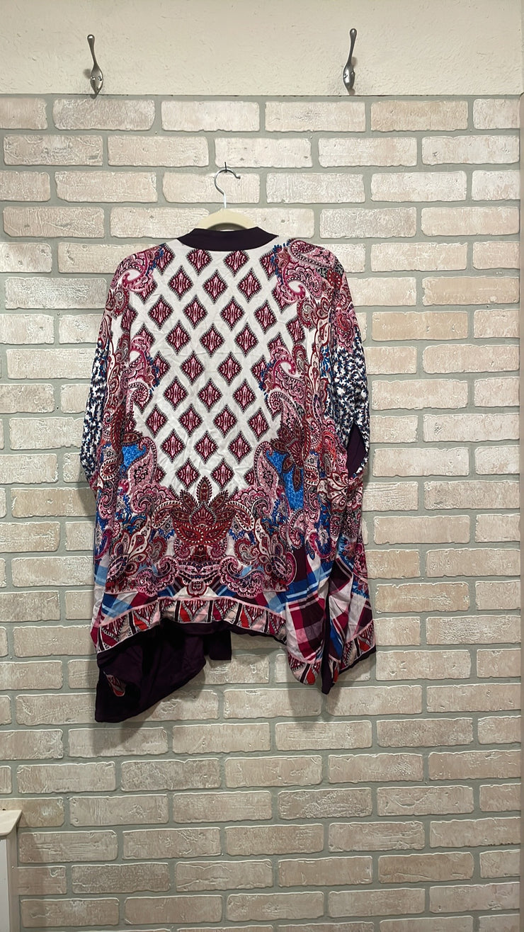 COLORFUL OPEN CARDIGAN $109