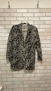BLACK/TAN 100% COTTON JKT $99