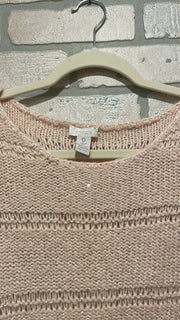 PINK/METALLIC SWEATER $109