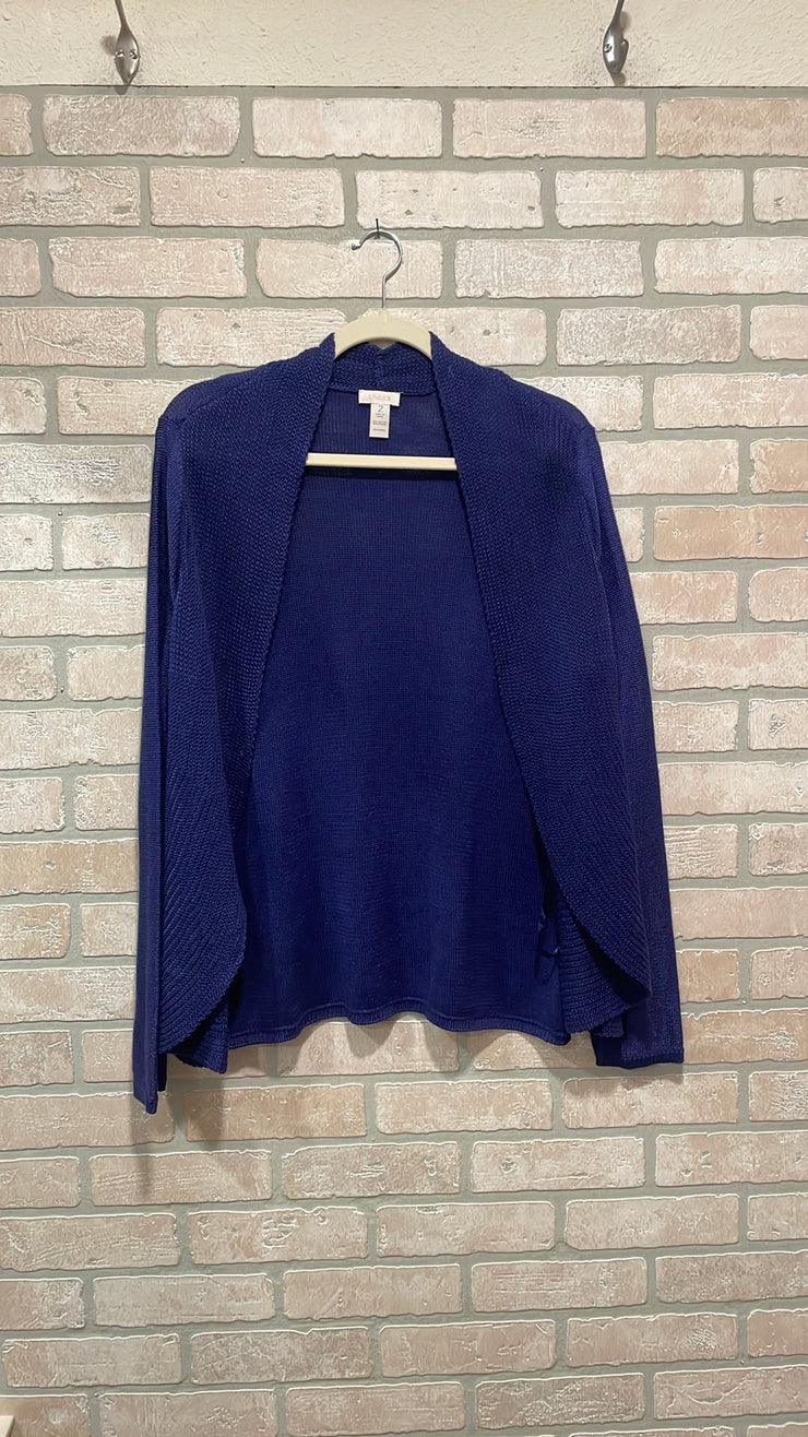 ROYAL BLUE OPEN CARDIGAN $129