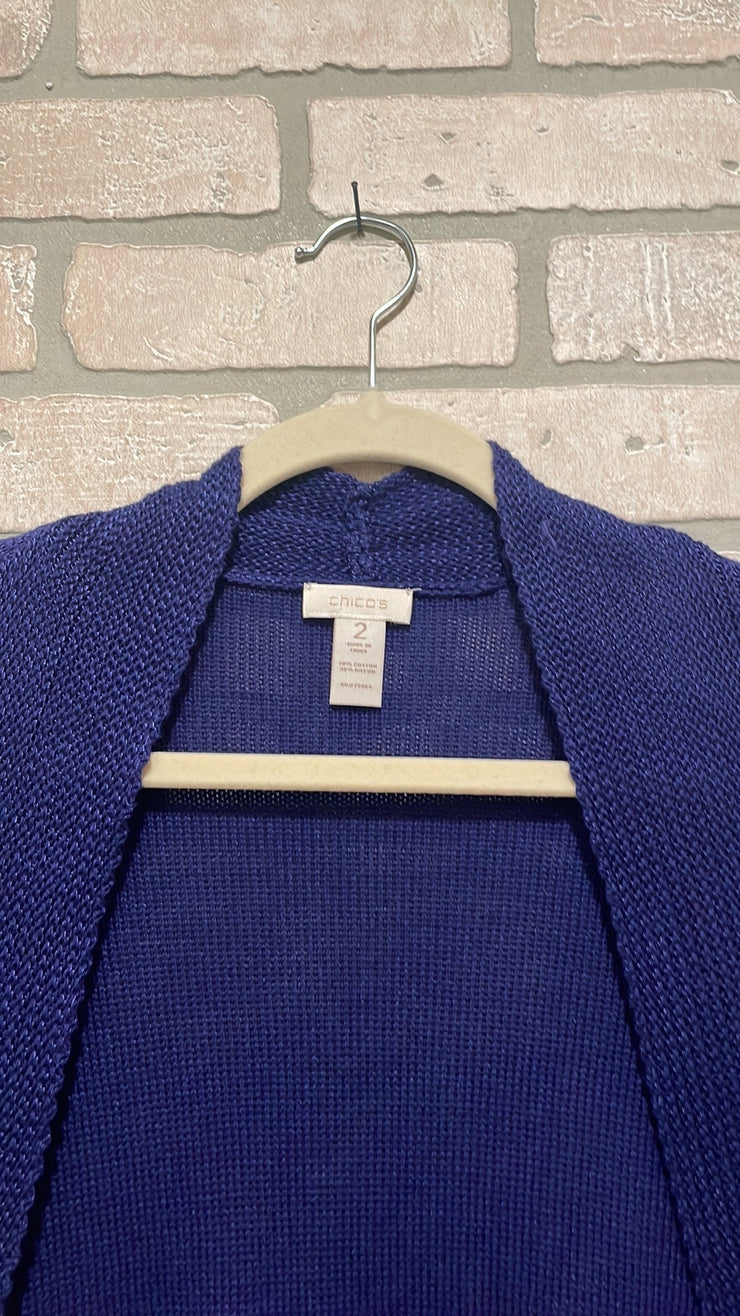 ROYAL BLUE OPEN CARDIGAN $129