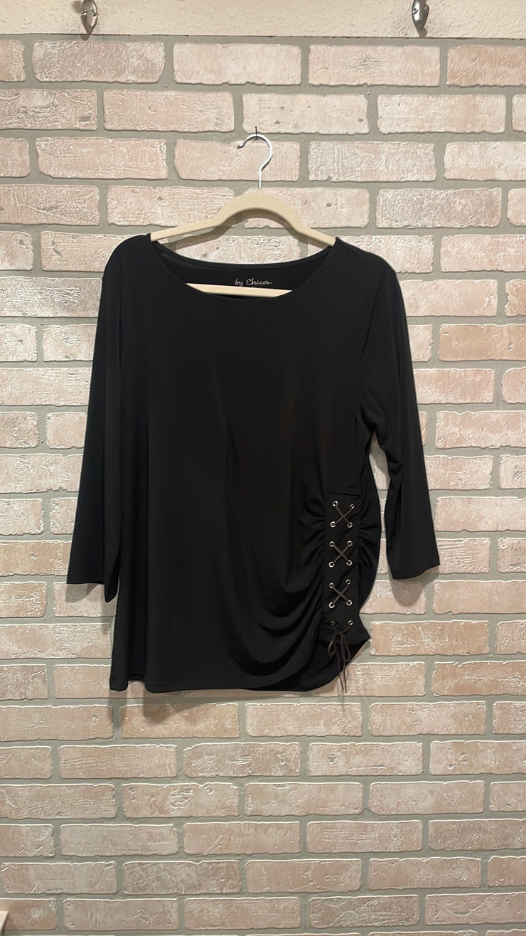 BLACK LONG SLEEVE TOP $99
