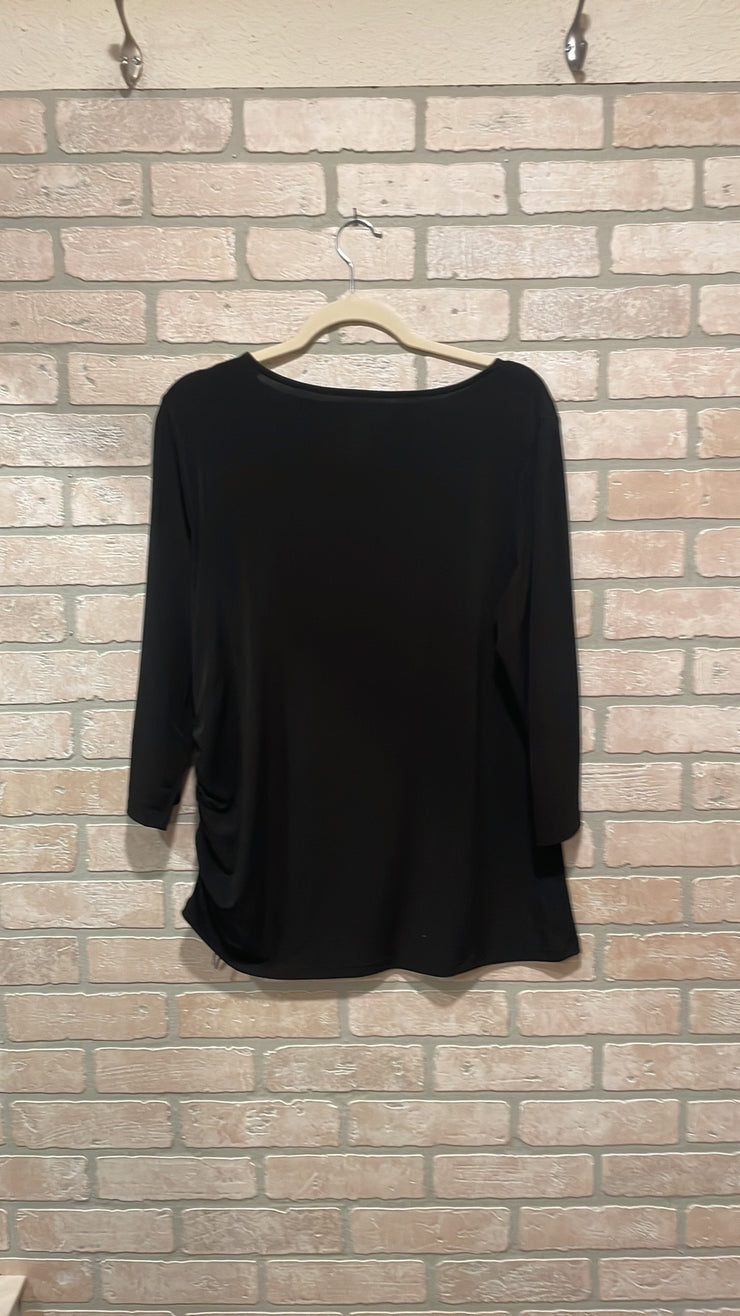 BLACK LONG SLEEVE TOP $99