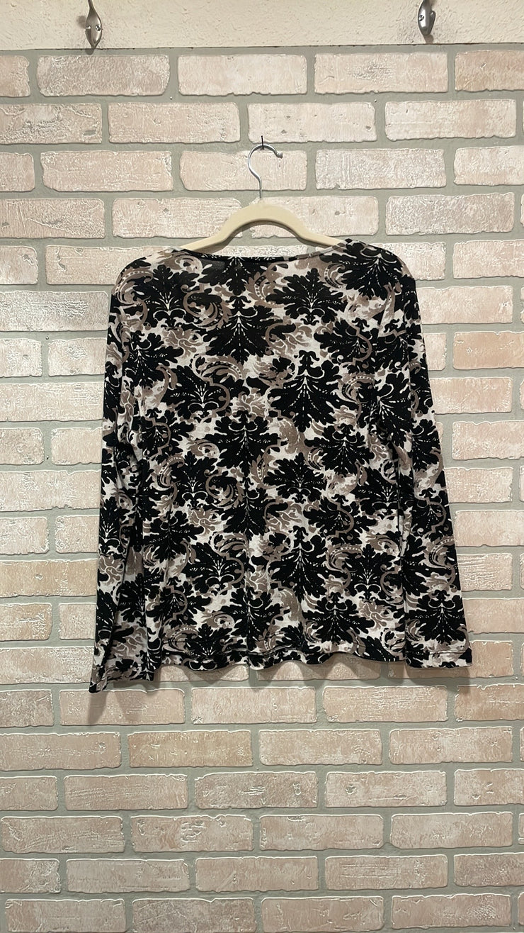 BLACK/TAN SWEATER $79