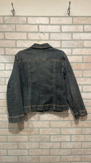 BLUE DISTRESSED DENIM JKT $149