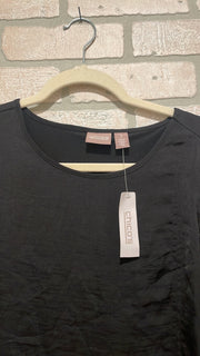 BLACK LONG SLEEVE TOP-NEW$89