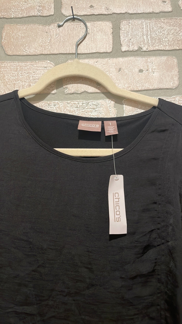 BLACK LONG SLEEVE TOP-NEW$89