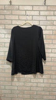 BLACK LONG SLEEVE TOP-NEW$89