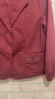 BURGUNDY JACKET $129