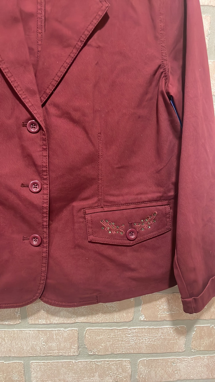 BURGUNDY JACKET $129