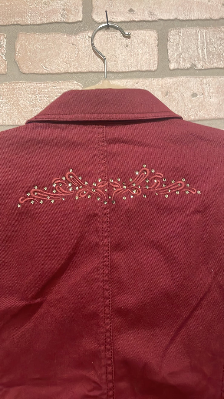 BURGUNDY JACKET $129
