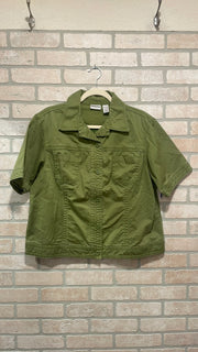 GREEN SHORT SLEEVE JACKET $99