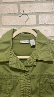 GREEN SHORT SLEEVE JACKET $99