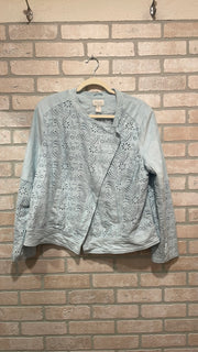 BLUE SUEDE JACKET $149