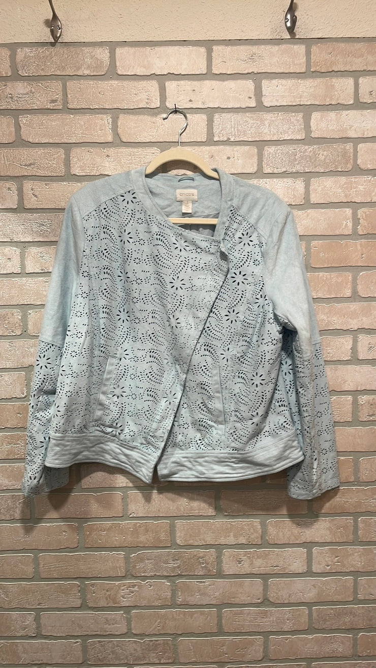 BLUE SUEDE JACKET $149