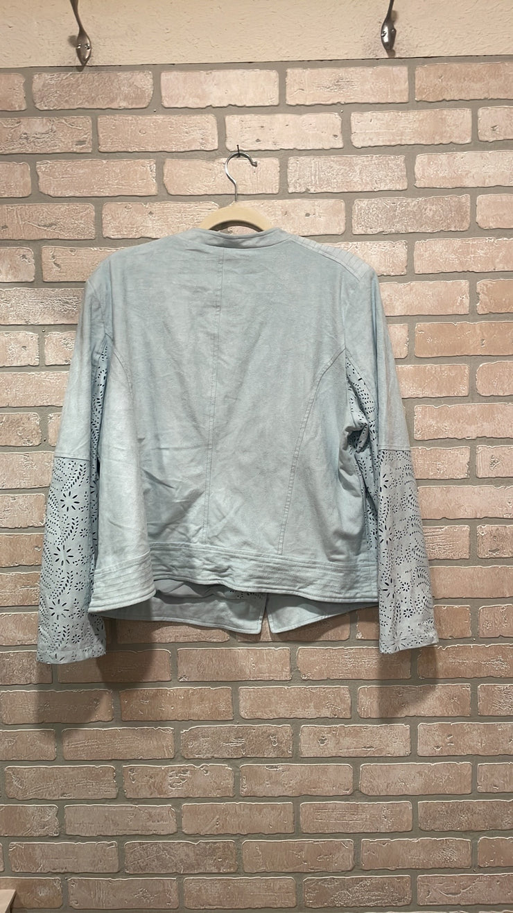 BLUE SUEDE JACKET $149