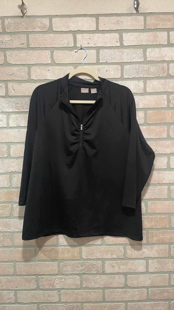 BLACK LONG SLEEVE TOP $99