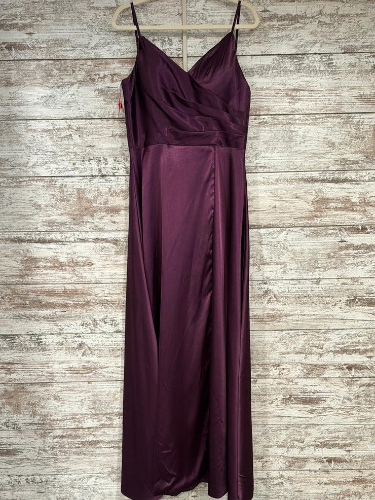 PURPLE LONG EVENING GOWN