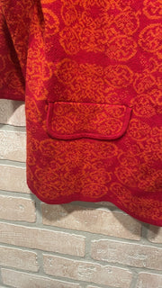 RED/ORANGE CARDIGAN $99