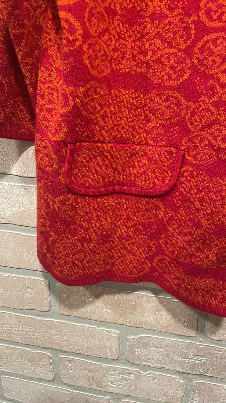 RED/ORANGE CARDIGAN $99