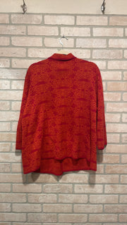 RED/ORANGE CARDIGAN $99