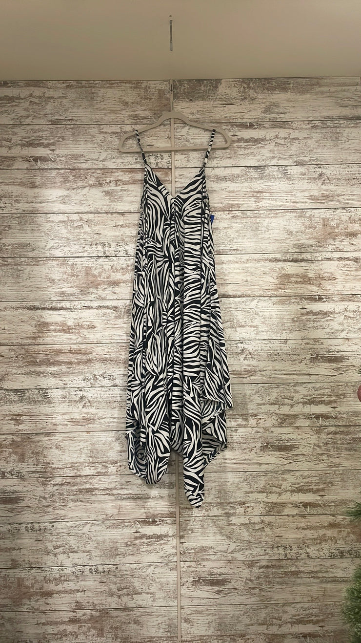 BLACK/WHITE ZEBRA JUMPSUIT $89