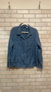 BLUE DENIM SHIRT/JACKET $129