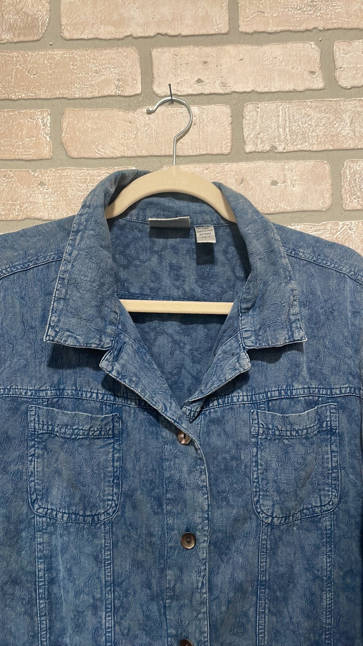 BLUE DENIM SHIRT/JACKET $129