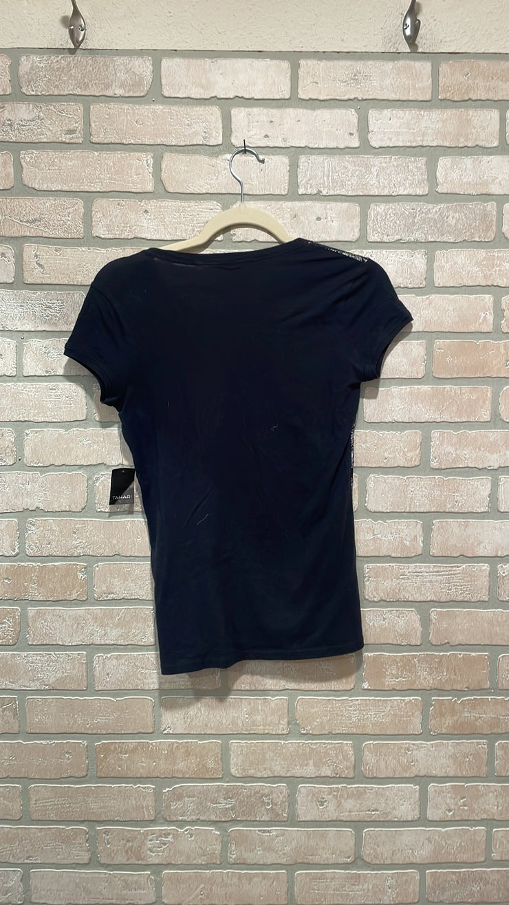 BLACK/SILVER TOP (NEW) $68