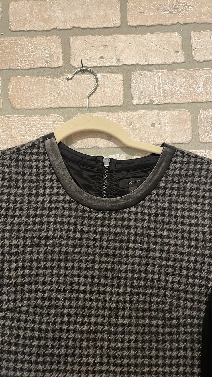 BLACK/GRAY 100% WOOL DRESS$228