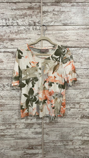 WHITE/FLORAL TOP $79