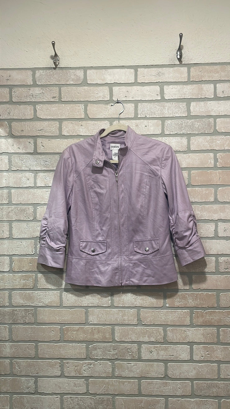 LAVENDER ZIP UP JACKET $129