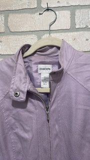 LAVENDER ZIP UP JACKET $129