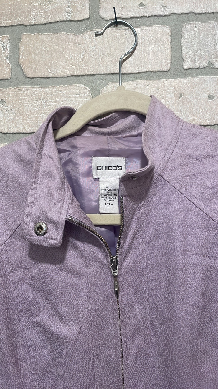 LAVENDER ZIP UP JACKET $129