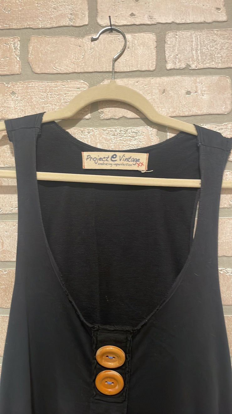 NAVY SLEEVELESS TUNIC $99