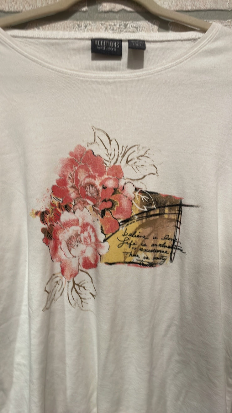WHITE LONG SLEEVE TOP $79