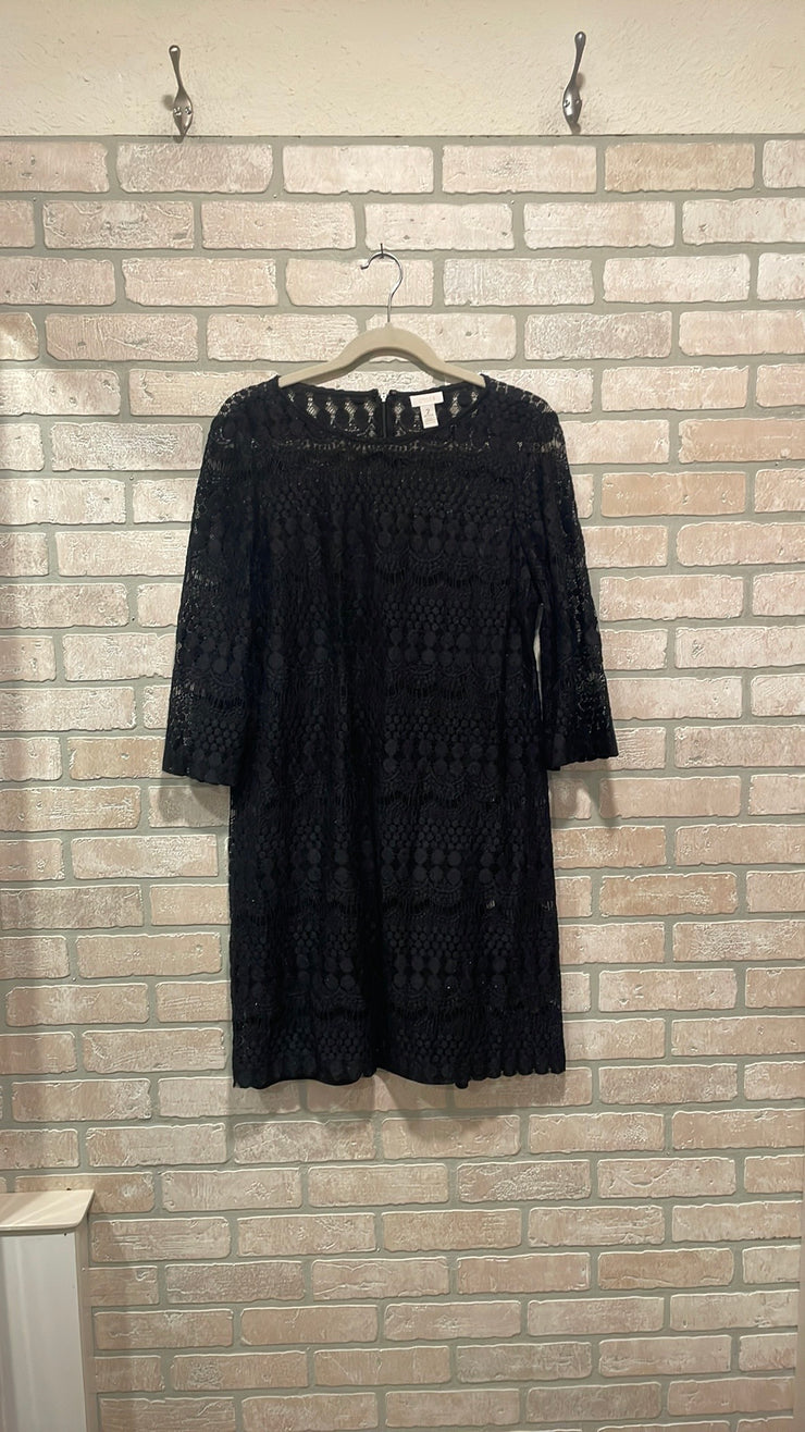 BLACK LACE DRESS $199