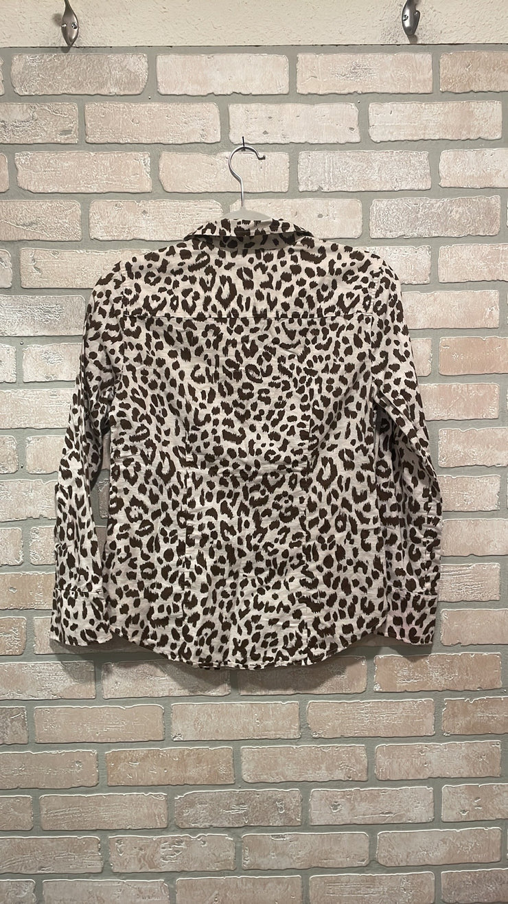 WHITE/BROWN SHIRT $99