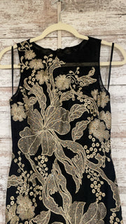 BLACK/GOLD LONG DRESS