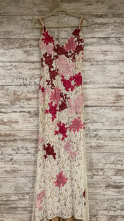 WHITE/PINK FLORAL DRESS