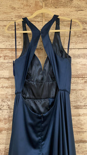 NAVY A LINE GOWN