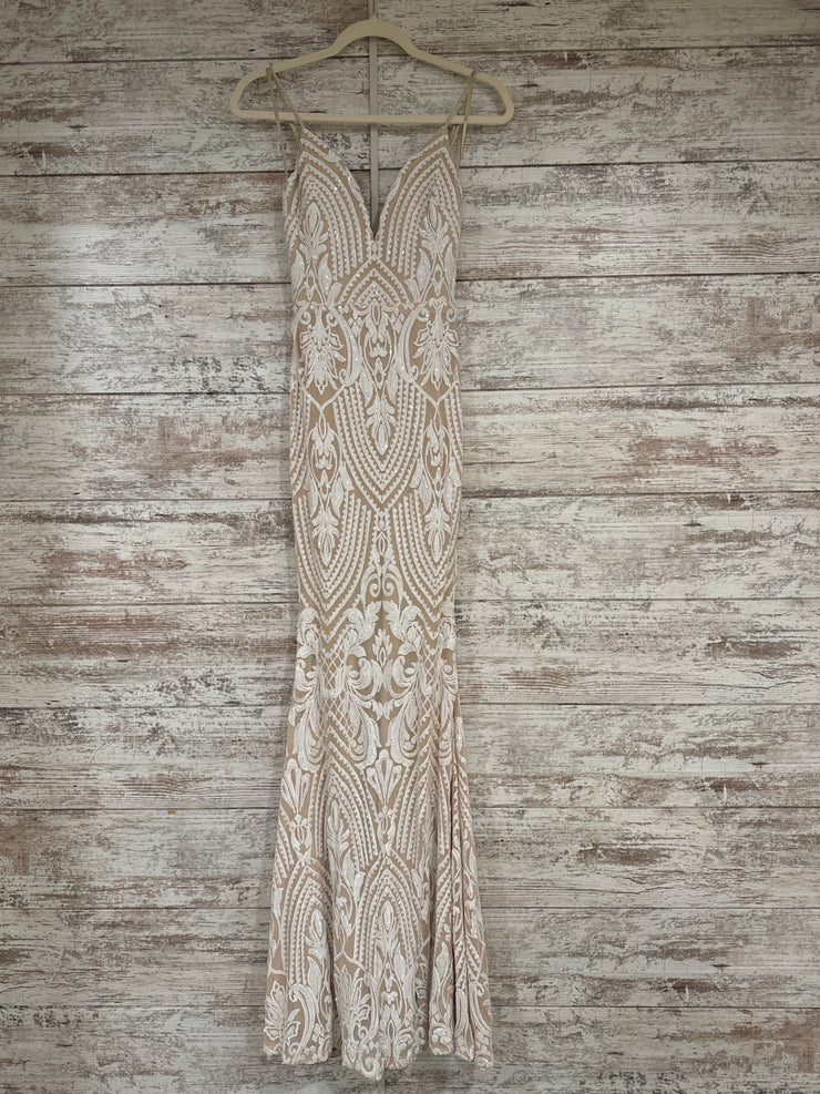 IVORY/NUDE LONG DRESS (NEW)