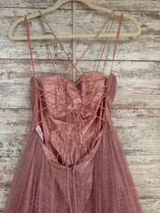 PINK SPARKLY A LINE GOWN (NEW)