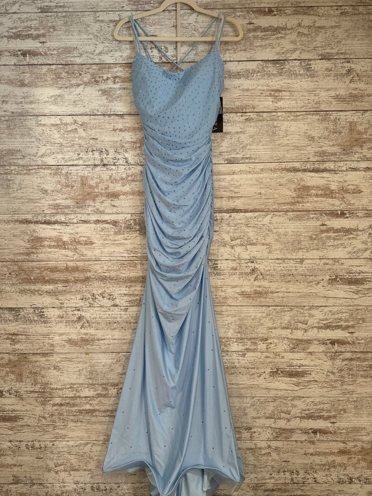 BLUE LONG EVENING GOWN (NEW)